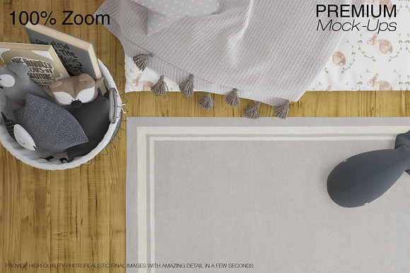 Kids Room Carpets - 4 Shapes in Product Mockups - product preview 41