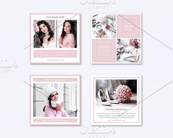 Social Media Templates Set in Instagram Templates - product preview 2