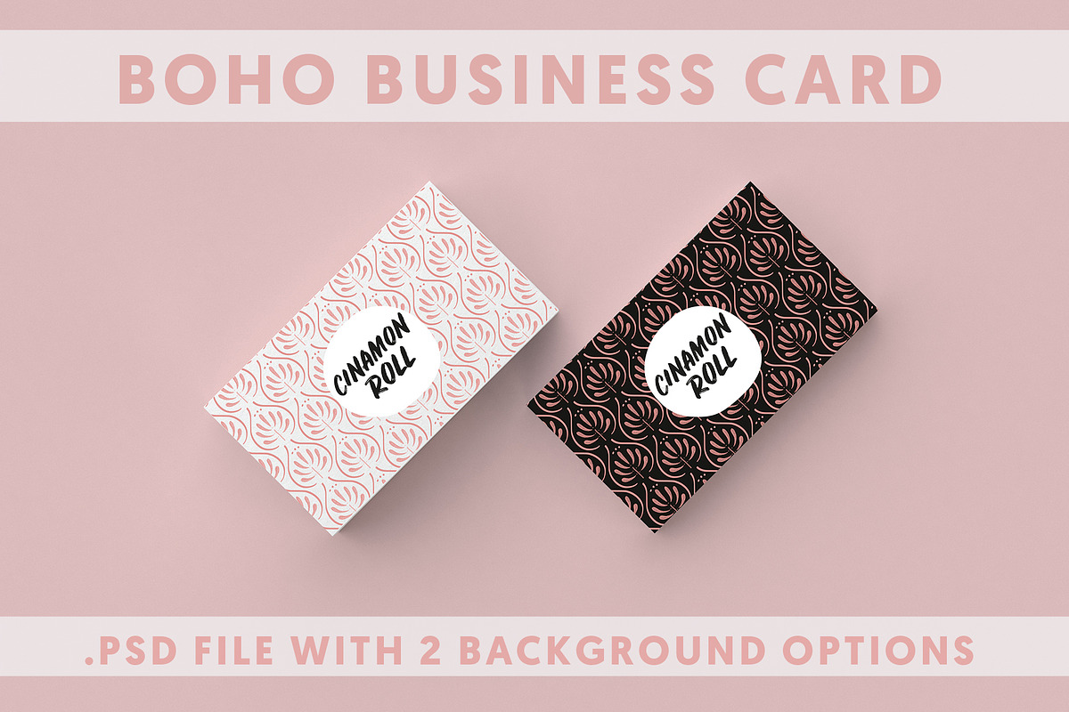 2 Boho Business Card Template in Business Card Templates - product preview 8