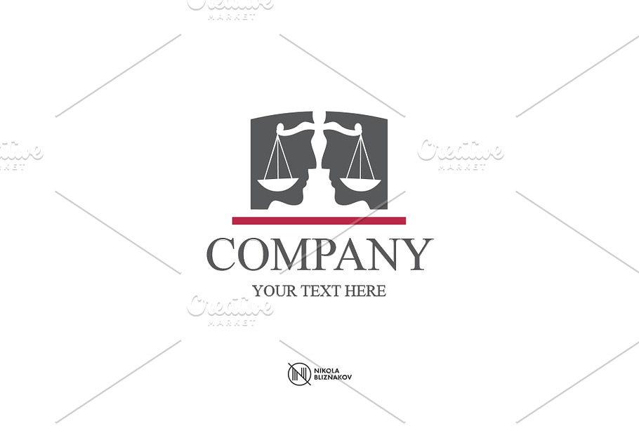 Legal Company Lawyer Logo