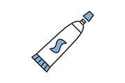 Toothpaste color icon