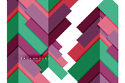 Multicolored abstract geometric shapes, geometry background for web banner