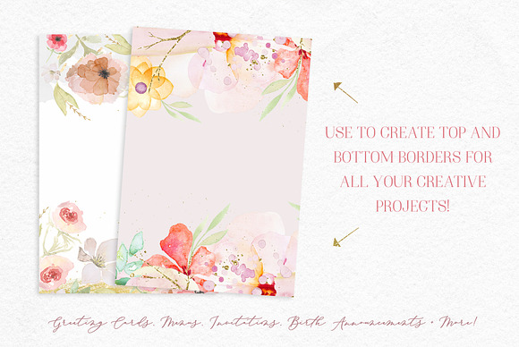 Floral Background Edges & Patterns in Illustrations - product preview 2
