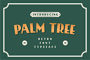 Palm Tree Retro Font