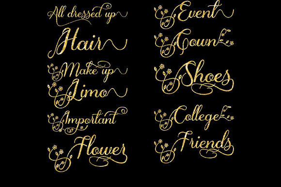 Prom Word Art in Illustrations - product preview 2