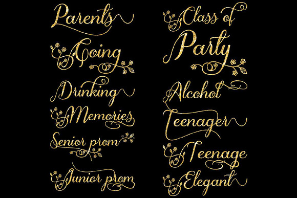 Prom Word Art in Illustrations - product preview 3