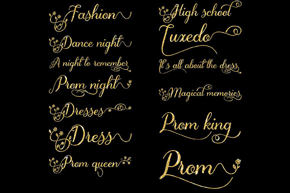 Prom Word Art in Illustrations - product preview 4