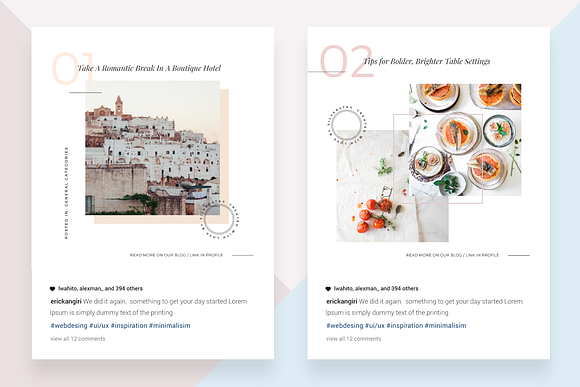 CANVA Food & Travel Instagram Posts in Instagram Templates - product preview 1