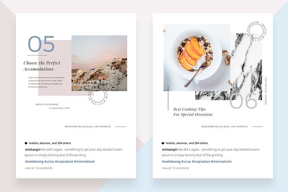CANVA Food & Travel Instagram Posts in Instagram Templates - product preview 3
