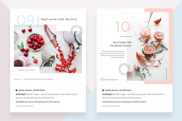CANVA Food & Travel Instagram Posts in Instagram Templates - product preview 5