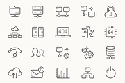Network Hosting and Servers icons