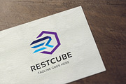 Letter R - Cube Logo