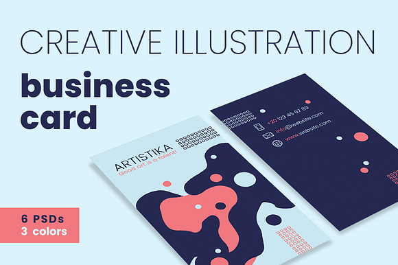 Creative Illustration Business Cards in Business Card Templates - product preview 6