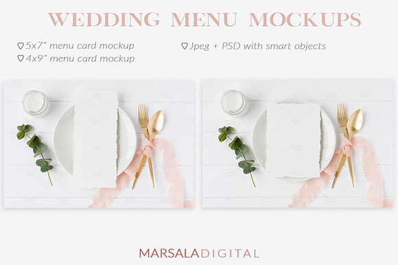 Elegant Blush Wedding Mockup Bundle in Product Mockups - product preview 8