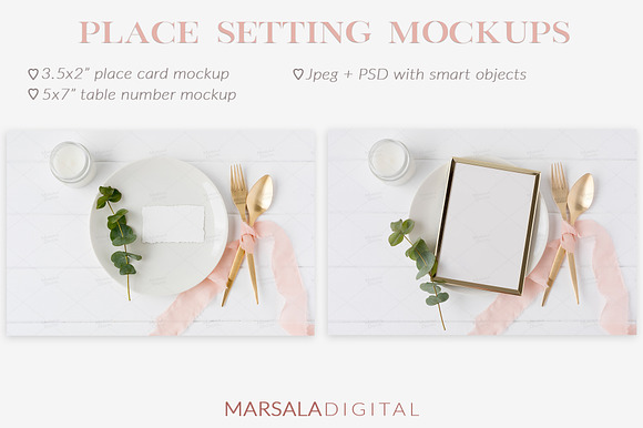 Elegant Blush Wedding Mockup Bundle in Product Mockups - product preview 9