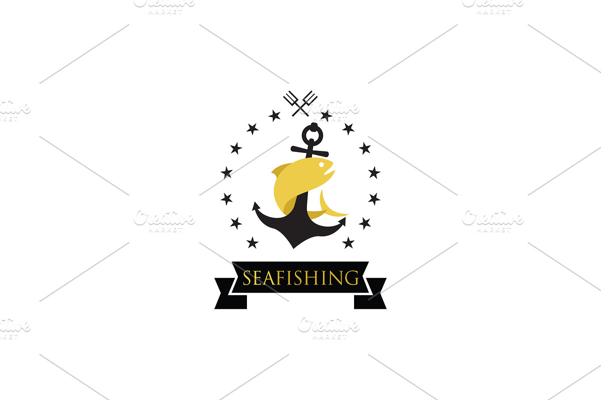 Sea Fishing Logo in Logo Templates - product preview 8