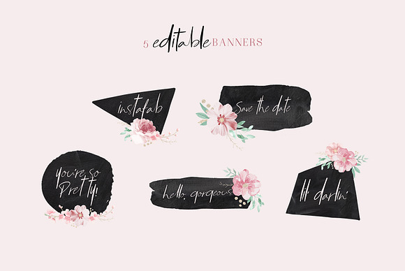 Hand Drawn Floral Graphics Pack in Illustrations - product preview 1