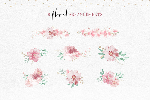 Hand Drawn Floral Graphics Pack in Illustrations - product preview 5
