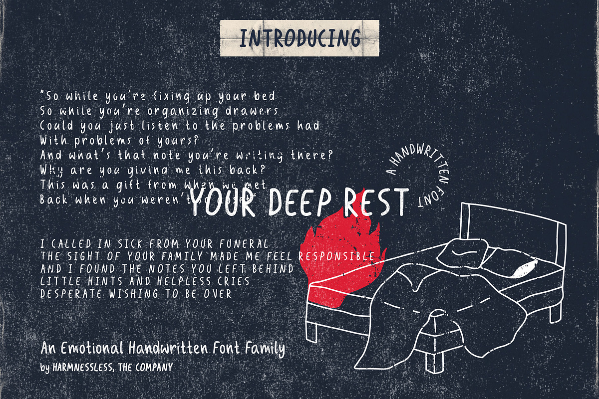 Your Deep Rest - Handwritten Font in Sans-Serif Fonts - product preview 8