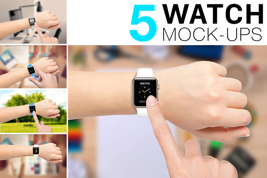 Apple Watch Mockups in Mobile & Web Mockups - product preview 8