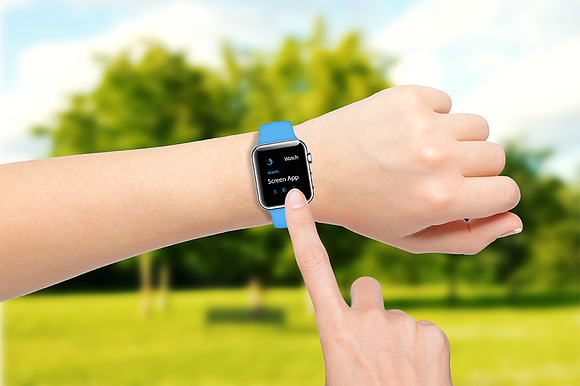 Apple Watch Mockups in Mobile & Web Mockups - product preview 3