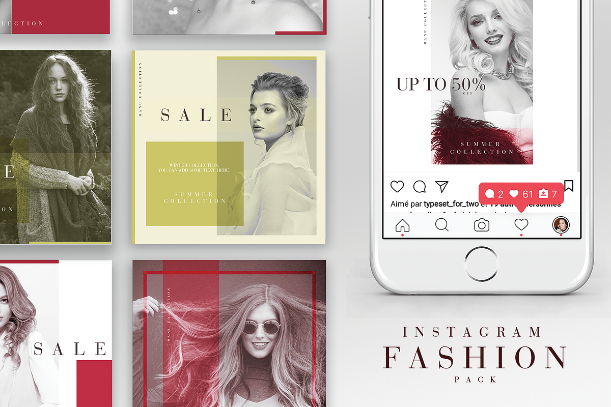 Instagram Fashion Pack in Instagram Templates - product preview 8