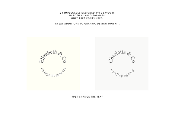 24 elegant feminine logos vol. 2.0 in Logo Templates - product preview 2