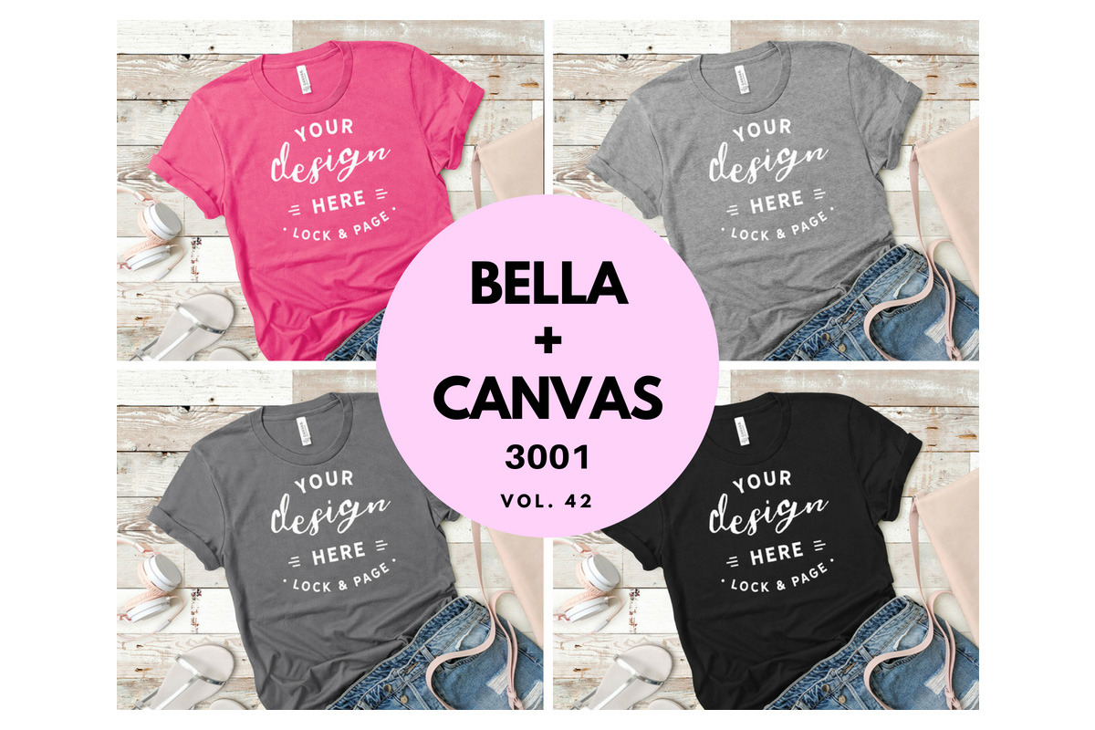 Bella Canvas 3001 Mockup Bundle V42 in Print Mockups - product preview 8