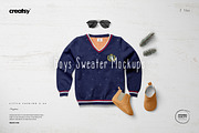 Boys Sweater Mockup Set