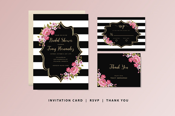 Bridal Shower Invitation Set in Wedding Templates - product preview 1