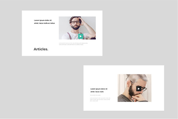 Articles. -Modern Minimal PPTX in PowerPoint Templates - product preview 5