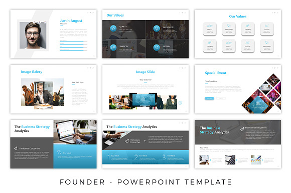Founder - Business Powerpoint in PowerPoint Templates - product preview 2