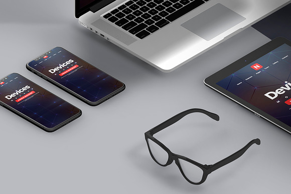 Apple Devices Pack Isometric mockup in Mobile & Web Mockups - product preview 3