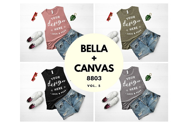Bella Canvas 8803 Mockup Bundle V5