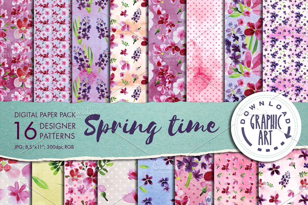 Spring Designer Paper Pack  in Patterns - product preview 8