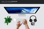 iMac Top View Mockup