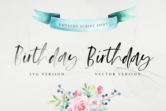 Empathy SVG Font in Script Fonts - product preview 11