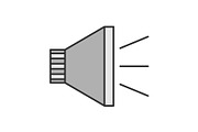 Megaphone color icon