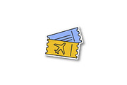 Airplane tickets patch