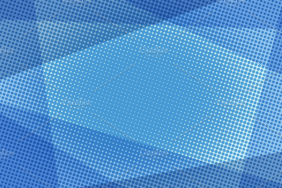 Blue halftone background in Textures - product preview 8