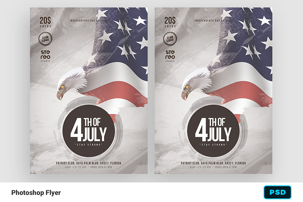 4th of July Flyer Template