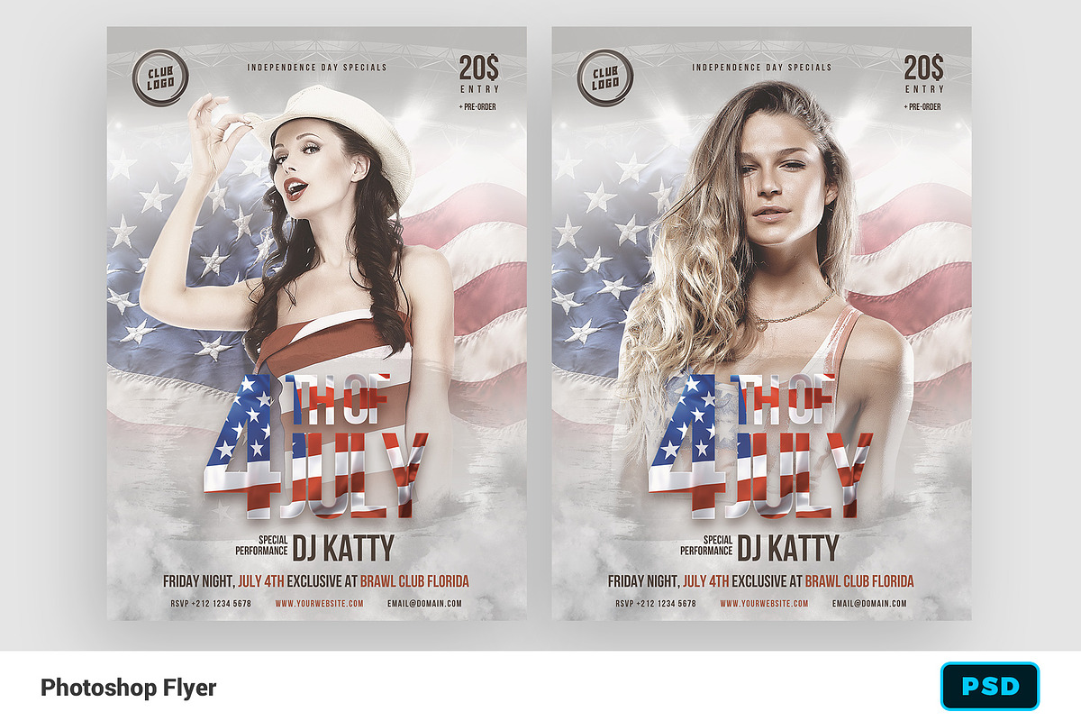 4th of July USA Flyer Template in Flyer Templates - product preview 8