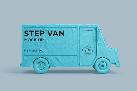 Papercraft Step Van in Objects - product preview 2