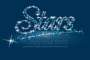 AI CS5 graphic styles shining Stars