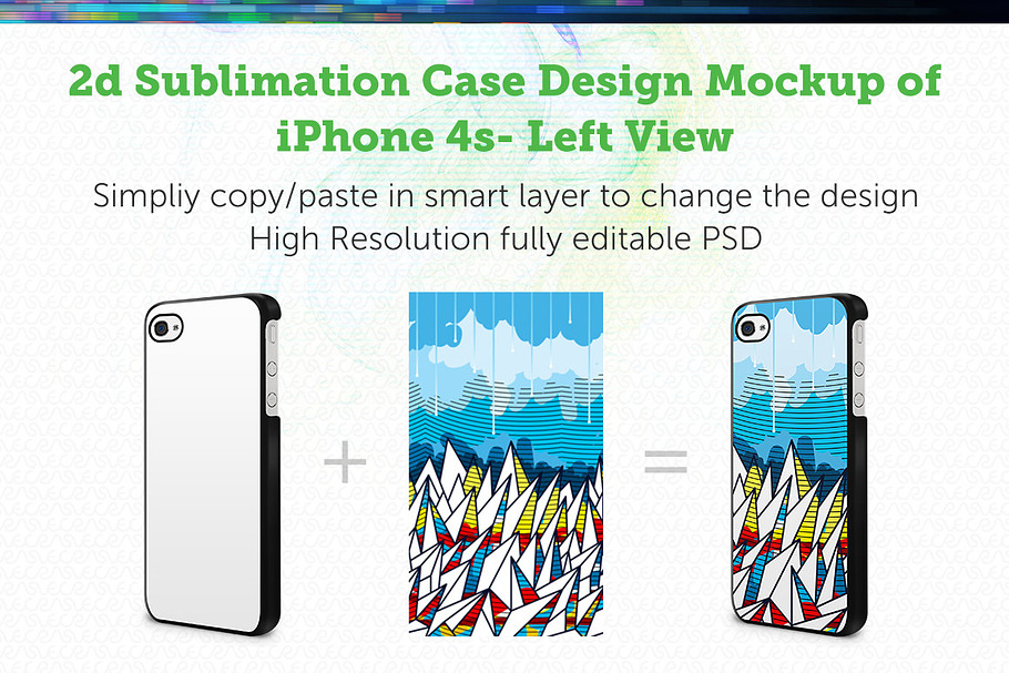 iPhone 4s 2d Sublimation Mock-up