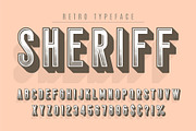 Sheriff trendy vintage display font