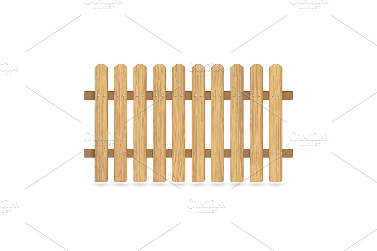 Wooden fence with nails in Textures - product preview 8