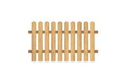 Wooden fence with nails