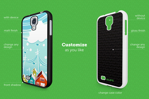 Galaxy S4 2d Sublimation Mock-up in Product Mockups - product preview 1