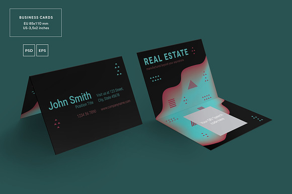 Business Cards | Real Estate Company in Business Card Templates - product preview 2